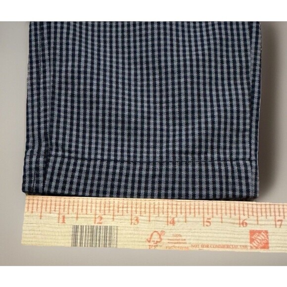 NEW Levis XX Chino Standard Taper Mens 33x32 Black Plaid Stretch Pants - Picture 8 of 8